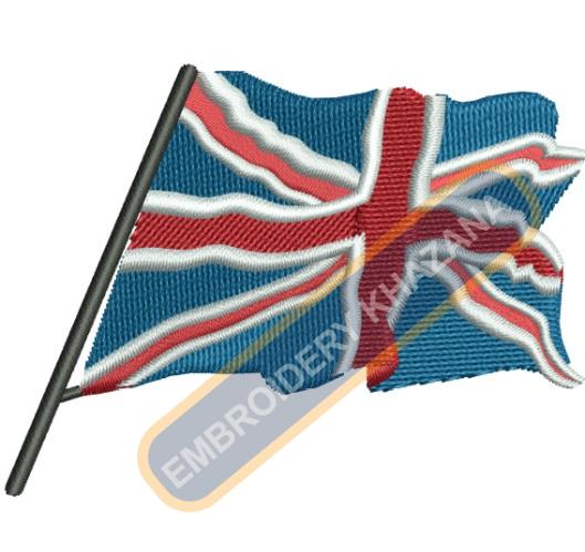 british flag embroidery design